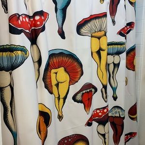 New Society6 Shower Curtain Sexy Mushroom